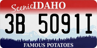 ID license plate 3B5091I