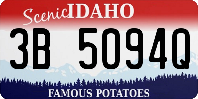 ID license plate 3B5094Q