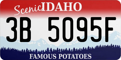 ID license plate 3B5095F