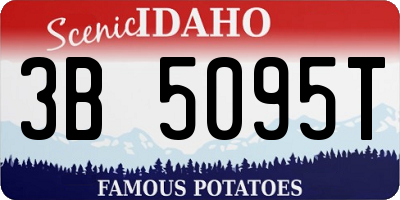 ID license plate 3B5095T