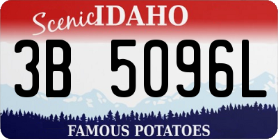 ID license plate 3B5096L