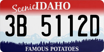 ID license plate 3B5112D