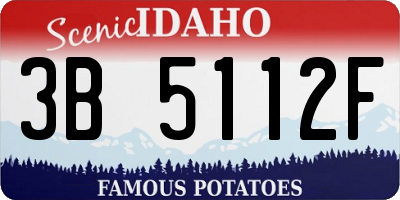 ID license plate 3B5112F