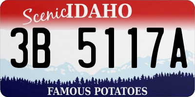 ID license plate 3B5117A
