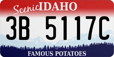 ID license plate 3B5117C