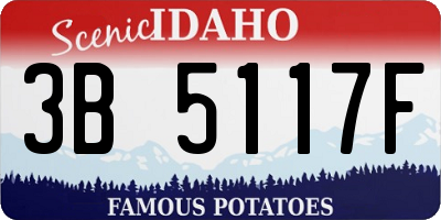 ID license plate 3B5117F