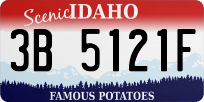 ID license plate 3B5121F
