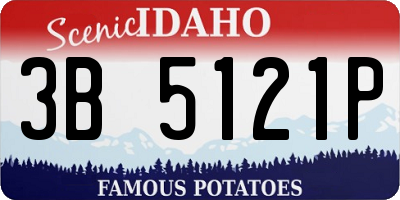 ID license plate 3B5121P