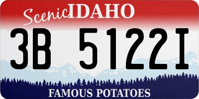 ID license plate 3B5122I