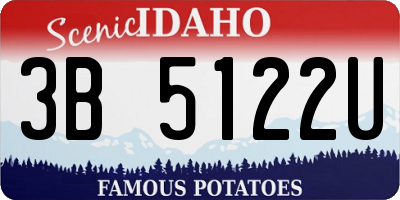 ID license plate 3B5122U