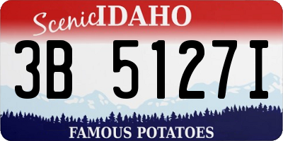 ID license plate 3B5127I