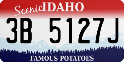 ID license plate 3B5127J