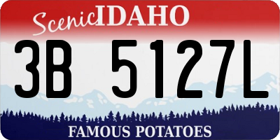 ID license plate 3B5127L