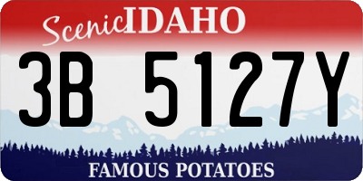 ID license plate 3B5127Y