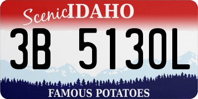 ID license plate 3B5130L