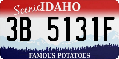 ID license plate 3B5131F