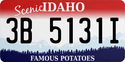 ID license plate 3B5131I