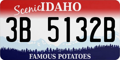 ID license plate 3B5132B