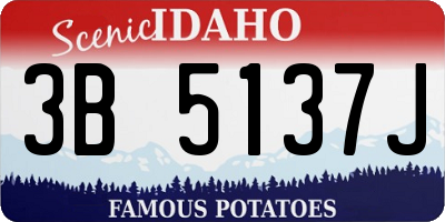 ID license plate 3B5137J