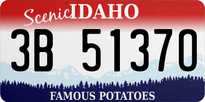 ID license plate 3B5137O