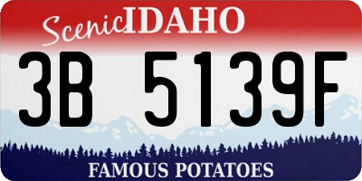 ID license plate 3B5139F