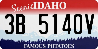 ID license plate 3B5140V