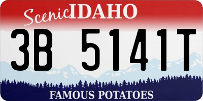 ID license plate 3B5141T
