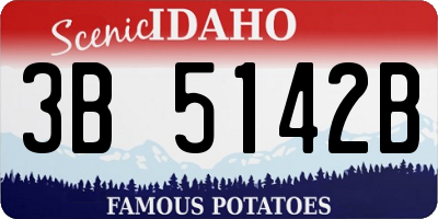 ID license plate 3B5142B
