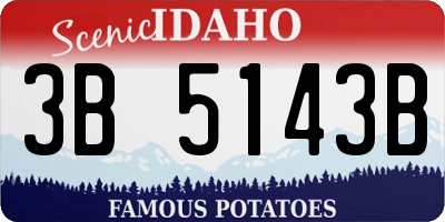 ID license plate 3B5143B