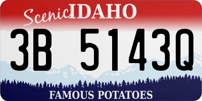 ID license plate 3B5143Q