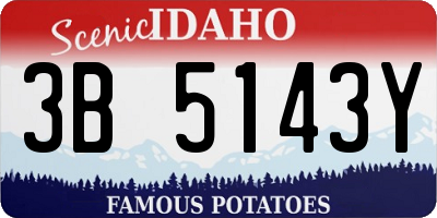 ID license plate 3B5143Y