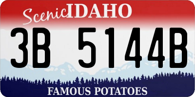 ID license plate 3B5144B