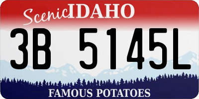 ID license plate 3B5145L