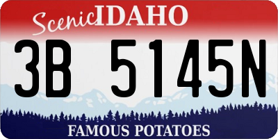 ID license plate 3B5145N