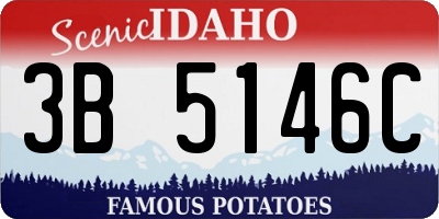 ID license plate 3B5146C
