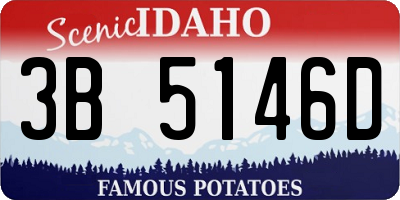 ID license plate 3B5146D