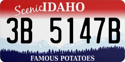 ID license plate 3B5147B