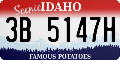 ID license plate 3B5147H