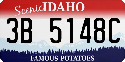 ID license plate 3B5148C