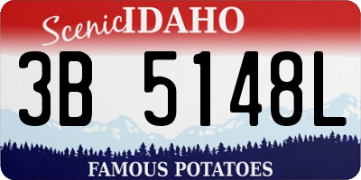 ID license plate 3B5148L