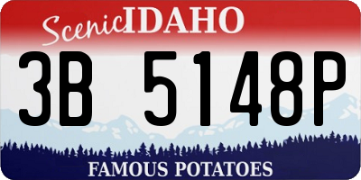 ID license plate 3B5148P