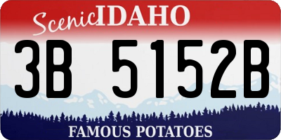 ID license plate 3B5152B