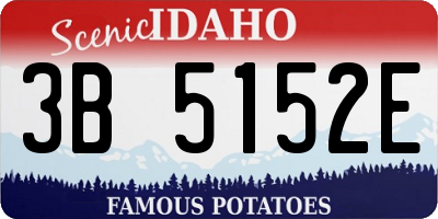 ID license plate 3B5152E