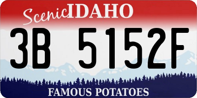 ID license plate 3B5152F