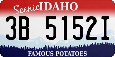 ID license plate 3B5152I