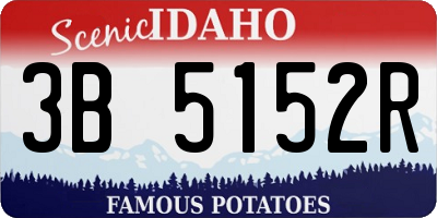 ID license plate 3B5152R