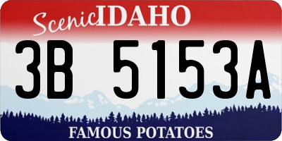 ID license plate 3B5153A