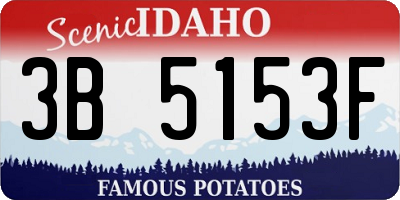 ID license plate 3B5153F