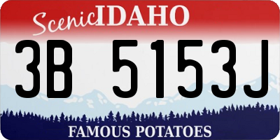 ID license plate 3B5153J