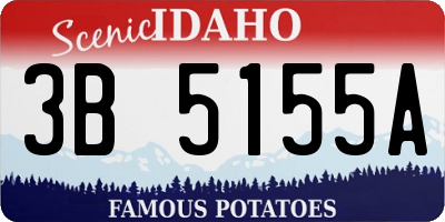 ID license plate 3B5155A